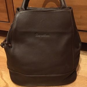 Fiorentina Brown Italian Leather Bag Pocket Book Satchel